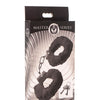 Master Series Cuffed in Fur Furry Handcuffs - Black