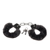 Master Series Cuffed in Fur Furry Handcuffs - Black