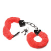 Master Series Cuffed in Fur Furry Handcuffs - Red