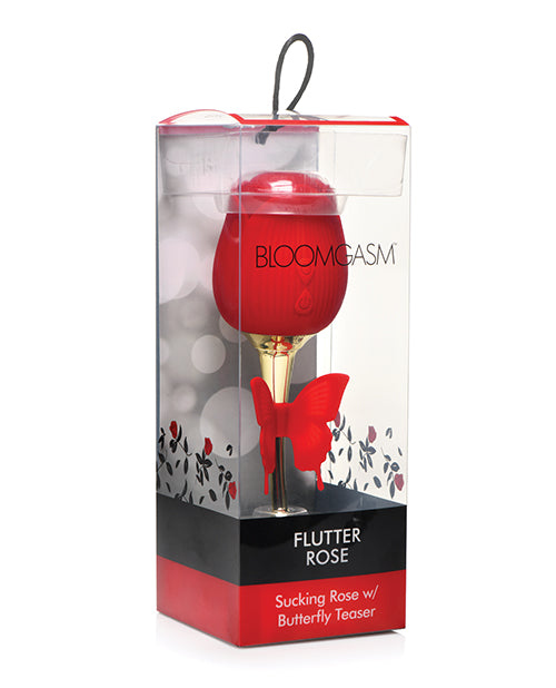 Inmi Bloomgasm Sucking Rose & Vibrating Butterfly Teaser - Red