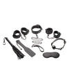 Master Series 7 pc Deluxe Bondage Set - Black