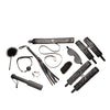 Master Series Hook Up 10 pc Plush Bondage Set - Black