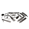 Master Series Hook Up 10 pc Plush Bondage Set - Black
