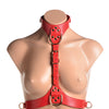 Strap U Laced Seductress Lace Crotchless Panty Harness w/Garter Straps - S/M Black