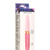 Prisms Vibra-Glass 10x Dual Ended Smooth Silicone/Glass Vibrator - Rose