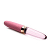 Prisms Vibra-Glass 10x Dual Ended Smooth Silicone/Glass Vibrator - Rose