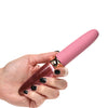 Prisms Vibra-Glass 10x Dual Ended Smooth Silicone/Glass Vibrator - Rose