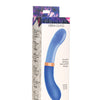Prisms Vibra-Glass 10x Dual Ended G Spot Silicone/Glass Vibrator - Bleu
