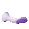 Strap U G Swirl G Spot Silicone Dildo - Purple