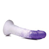 Strap U Real Swirl Realistic Silicone Dildo - Purple