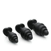 Mistress by Isabella Sinclaire Heart Gem Silicone 3 pc Anal Plug Set - Black