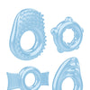 Zero Tolerance Ring a Ding Ding Set of 4 Cock Rings - Blue