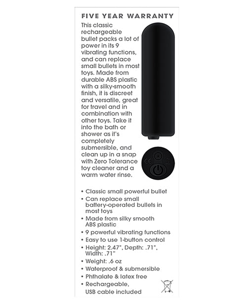 Zero Tolerance Bullet Buddy - Black