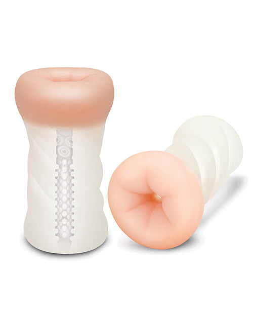 ZOLO Realistic Dual Density Transparent Backdoor Stroker