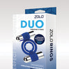 ZOLO Duo Vibrating Cock Ring - Blue